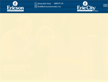 Tablet Screenshot of ericsonmemorials.com